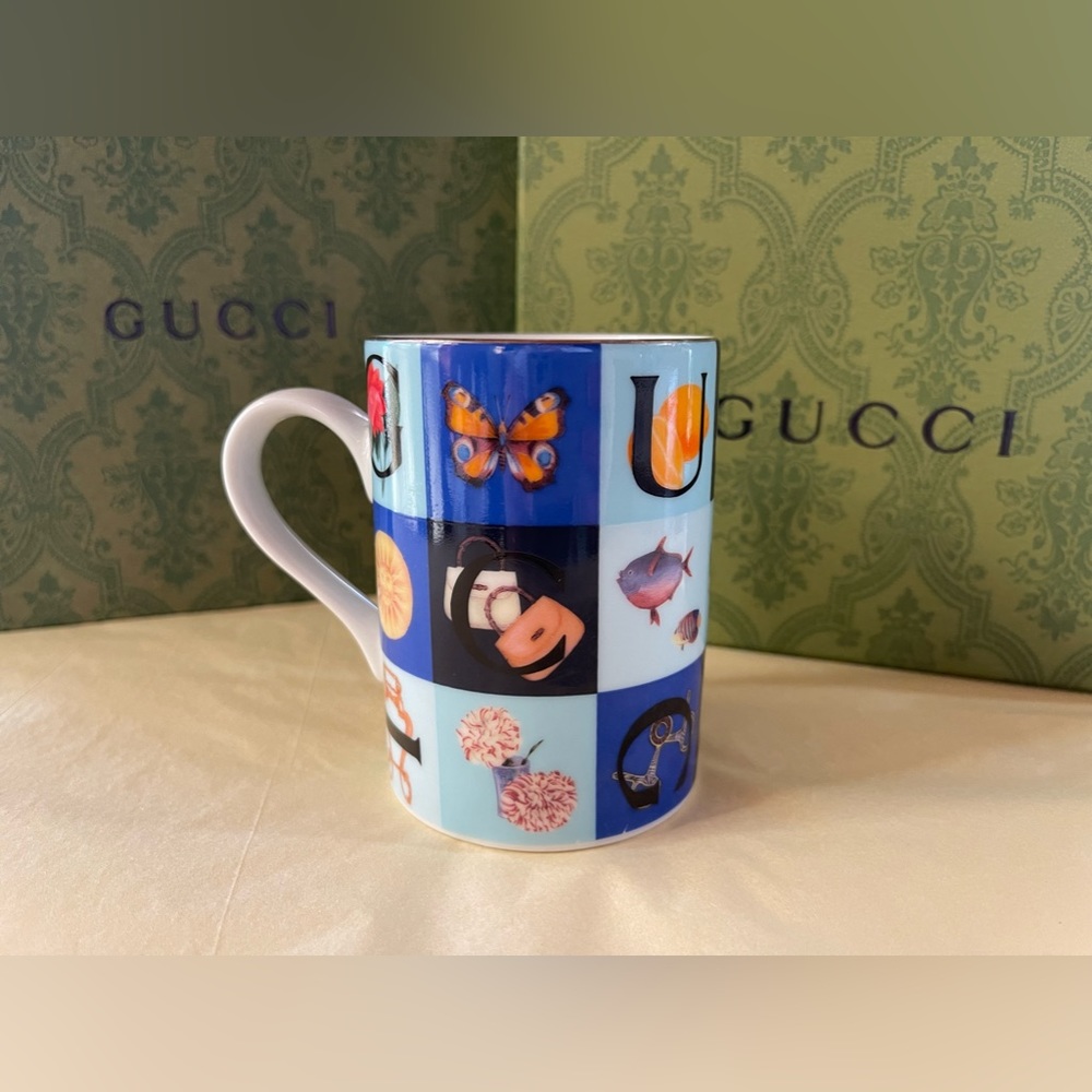 GUCCI VINTAGE PORCELAIN CUPS, Set of 2 Available - Picture 3 of 9